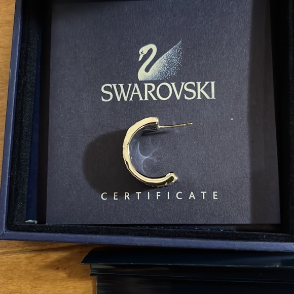 Swarovski hoop earrings silver - Picture 3 of 4